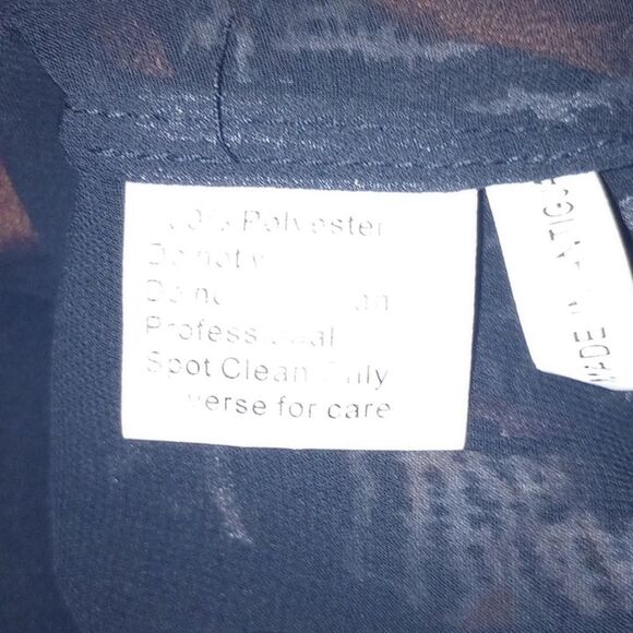 Noreen Phillips International Long Sleeve Chiffon Tunic Blouse - Size 10 - Picture 8 of 8